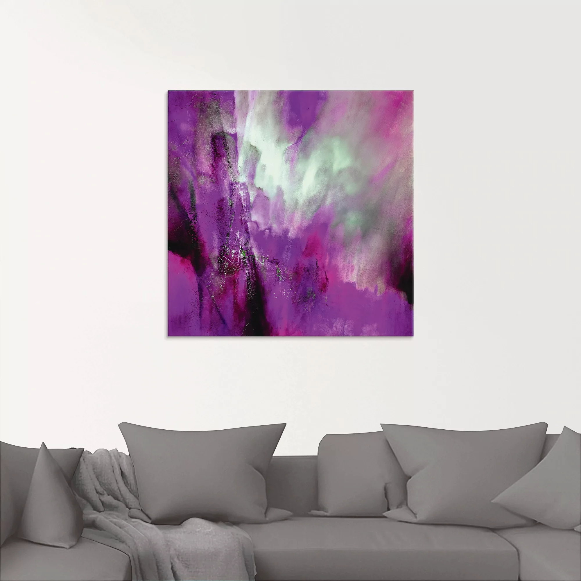 Artland Glasbild "Rosa Licht", Gegenstandslos, (1 St.) günstig online kaufen