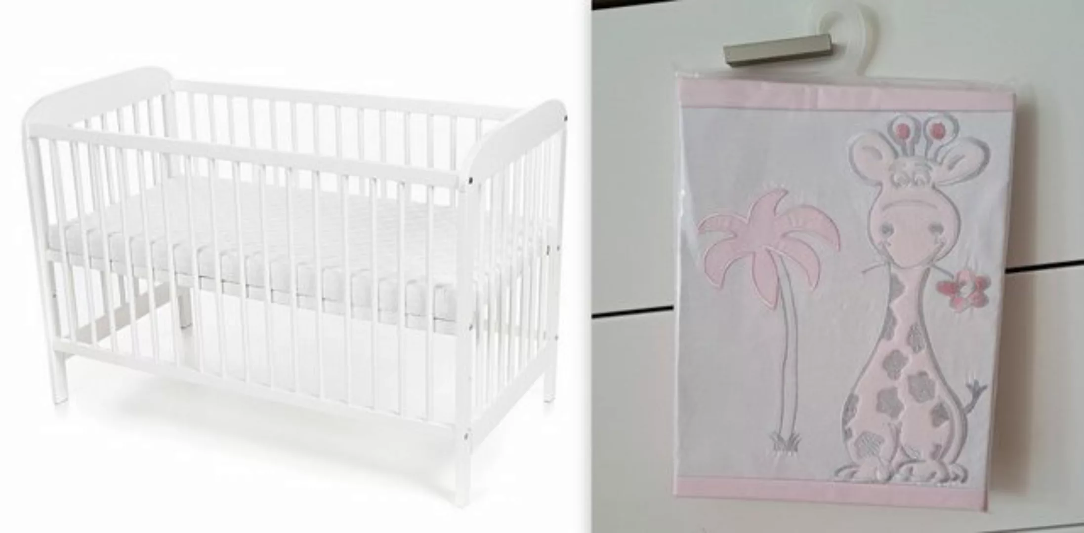 hopsibaby Babybett Weiß EMI 60×120 Gitterbett (mit & ohne Matratze) Bezüge günstig online kaufen