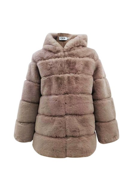 GINI LONDON Outdoorjacke Gini Horizontal Cut Fur Hooded Gini Horizontal ges günstig online kaufen