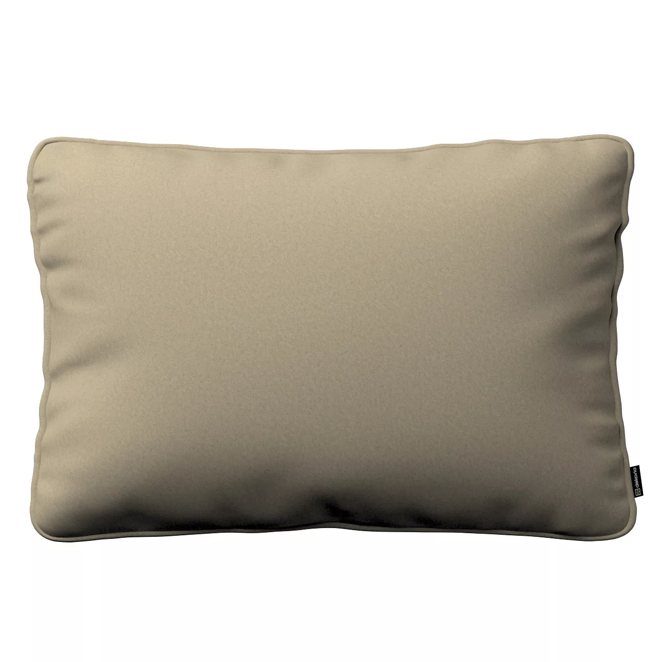 Kissenhülle Gabi mit Paspel 60x40cm, dunkelbeige, 60 x 40 cm, Living (161-4 günstig online kaufen