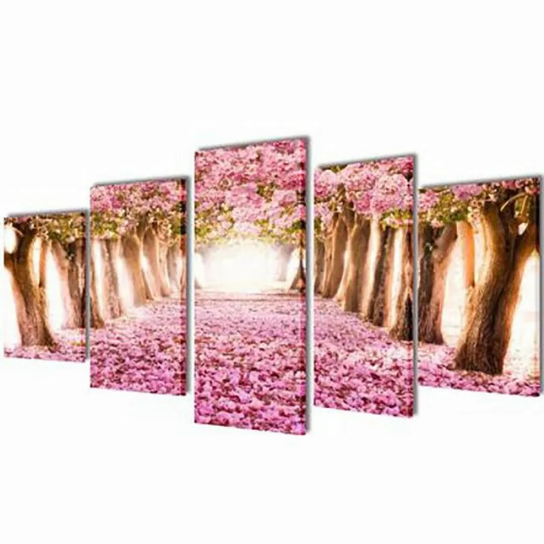 vidaXL Fotohintergrund Wandbild-Set Kirschblüte 100 x 50 cm günstig online kaufen