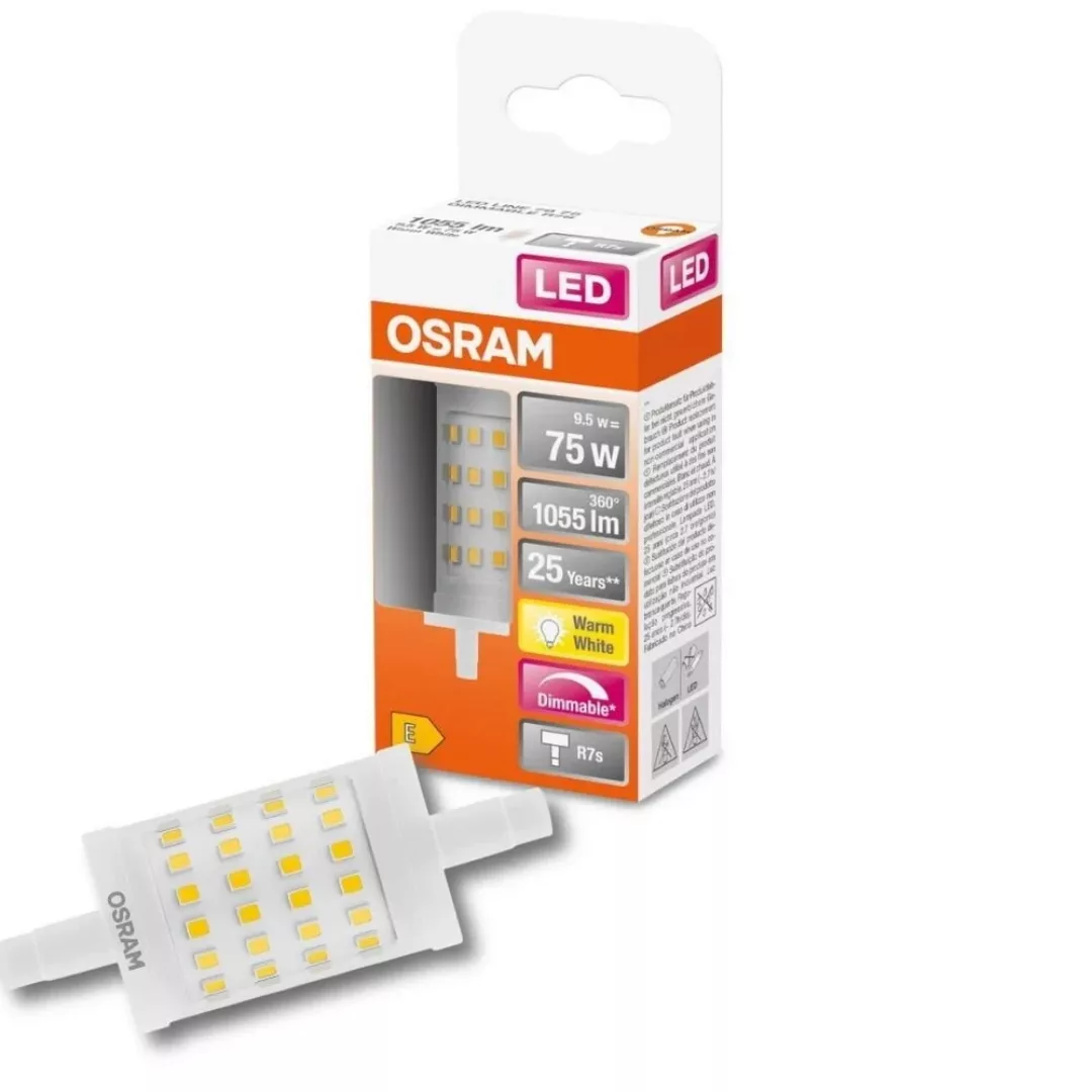 OSRAM LED-Stablampe R7s 9,5W 7,8cm 827 dimmbar günstig online kaufen