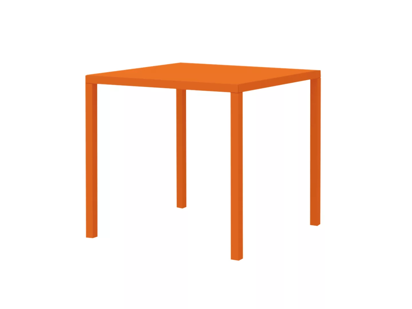 Terrassentisch Quatris 80x80x75 cm orange AR günstig online kaufen