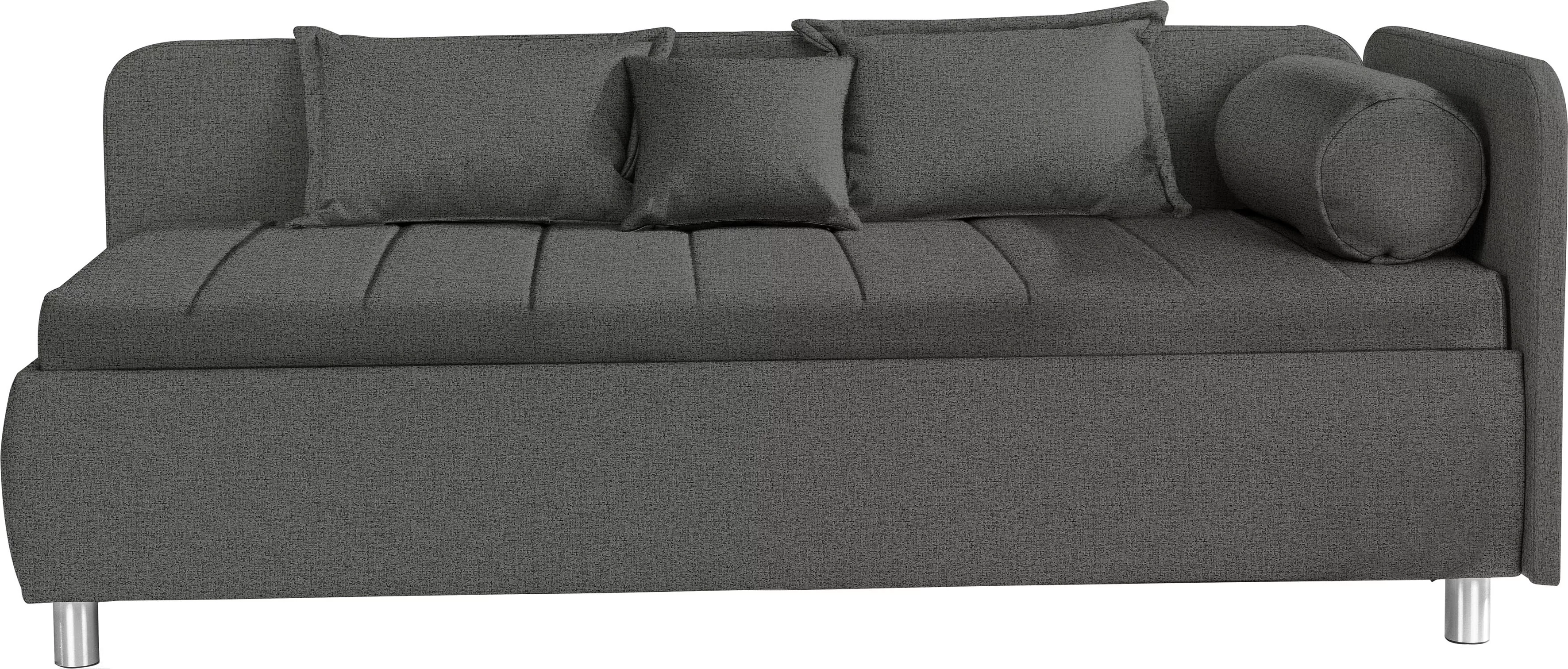 alina Schlafsofa "Kiana", mit Bettkasten und Zierkissen, Liegefläche 90/200 günstig online kaufen