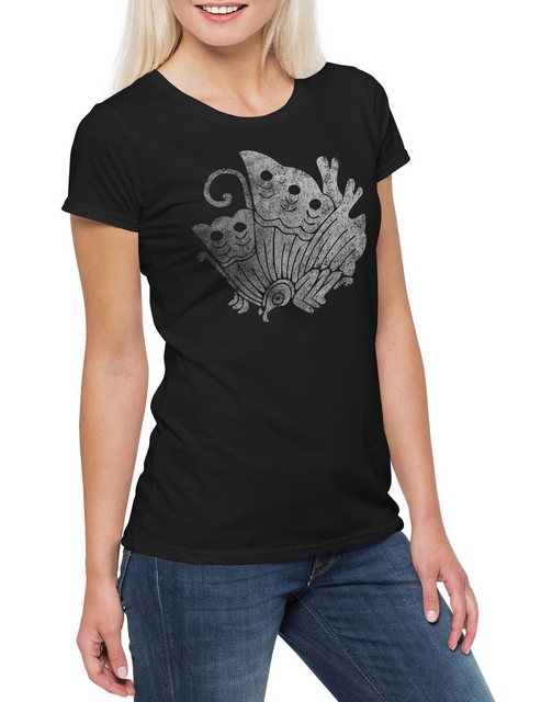 Urban Backwoods Print-Shirt Taira Clan Mon Damen T-Shirt Shogun Samurai Nin günstig online kaufen