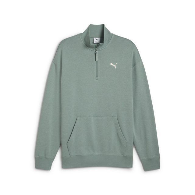 PUMA Sweatshirt WARDROBE ESS Relaxed Rundhalsshirt mit halblangem Reißversc günstig online kaufen