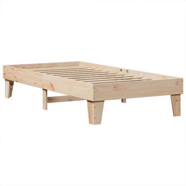 vidaXL Bett Massivholzbett ohne Matratze 75x190 cm Kiefernholz günstig online kaufen