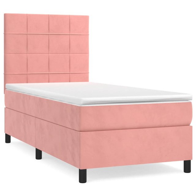 vidaXL Boxspringbett Bett Boxspringbett mit Matratze komplett Samt (80 x 20 günstig online kaufen