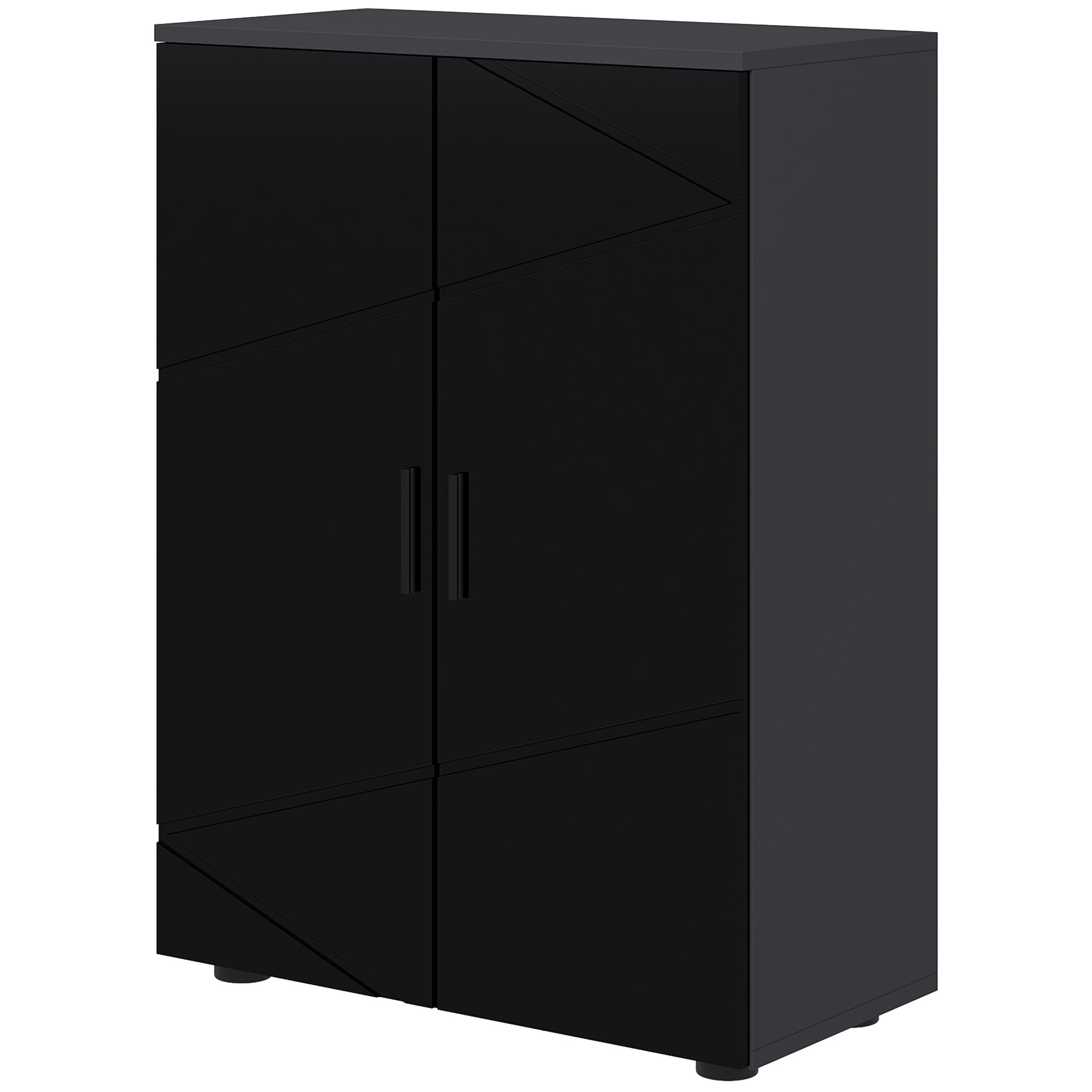 kleankin Badezimmerschrank aus Holz mit 2 Türen, Badezimmerschrank mit Soft günstig online kaufen