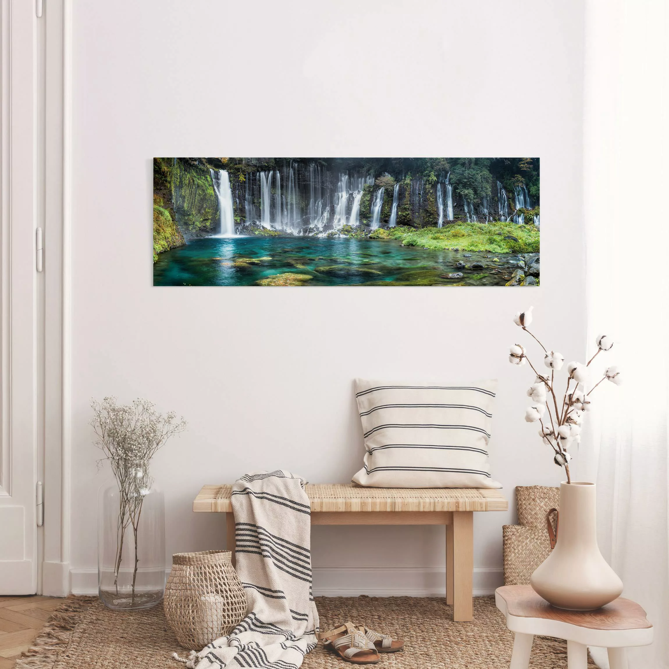 Leinwandbild Shiraito Wasserfall günstig online kaufen