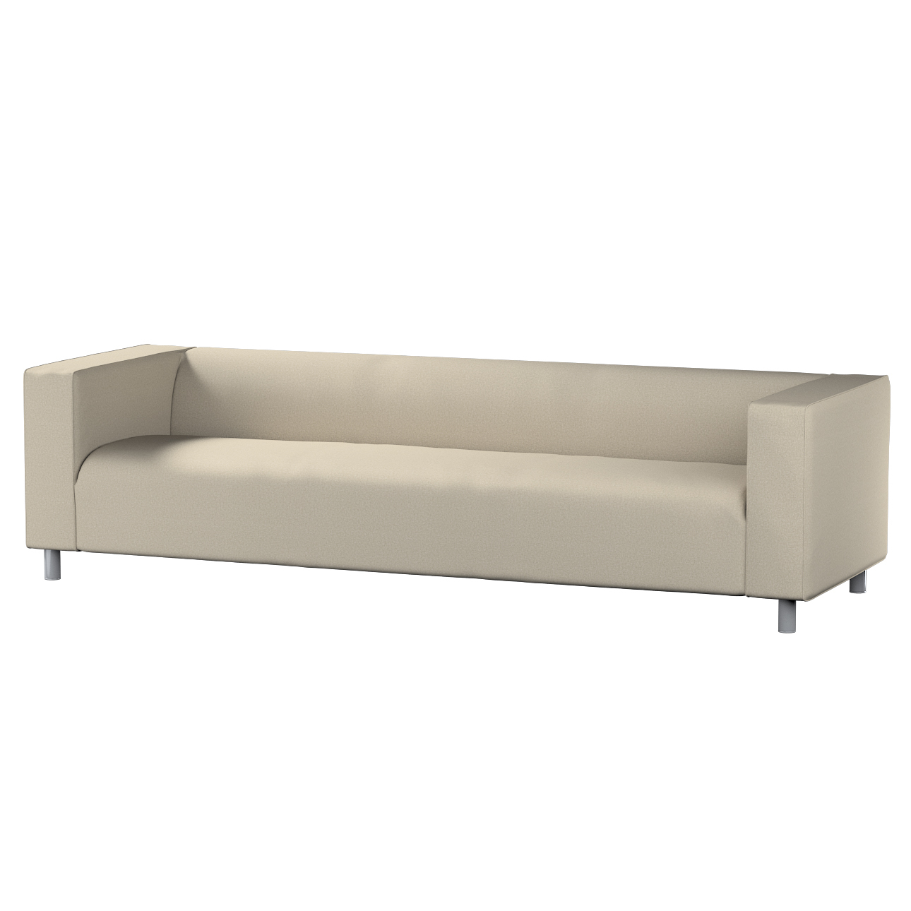 Bezug für Klippan 4-Sitzer Sofa, grau-beige, Bezug für Klippan 4-Sitzer, Am günstig online kaufen