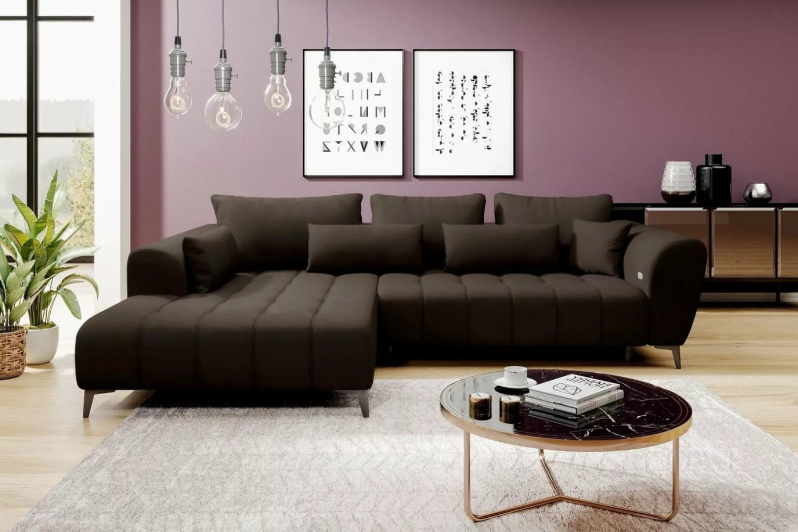 Stylefy Ecksofa Jordan, L-Form, Eckcouch, Sitztiefenverstellung günstig online kaufen