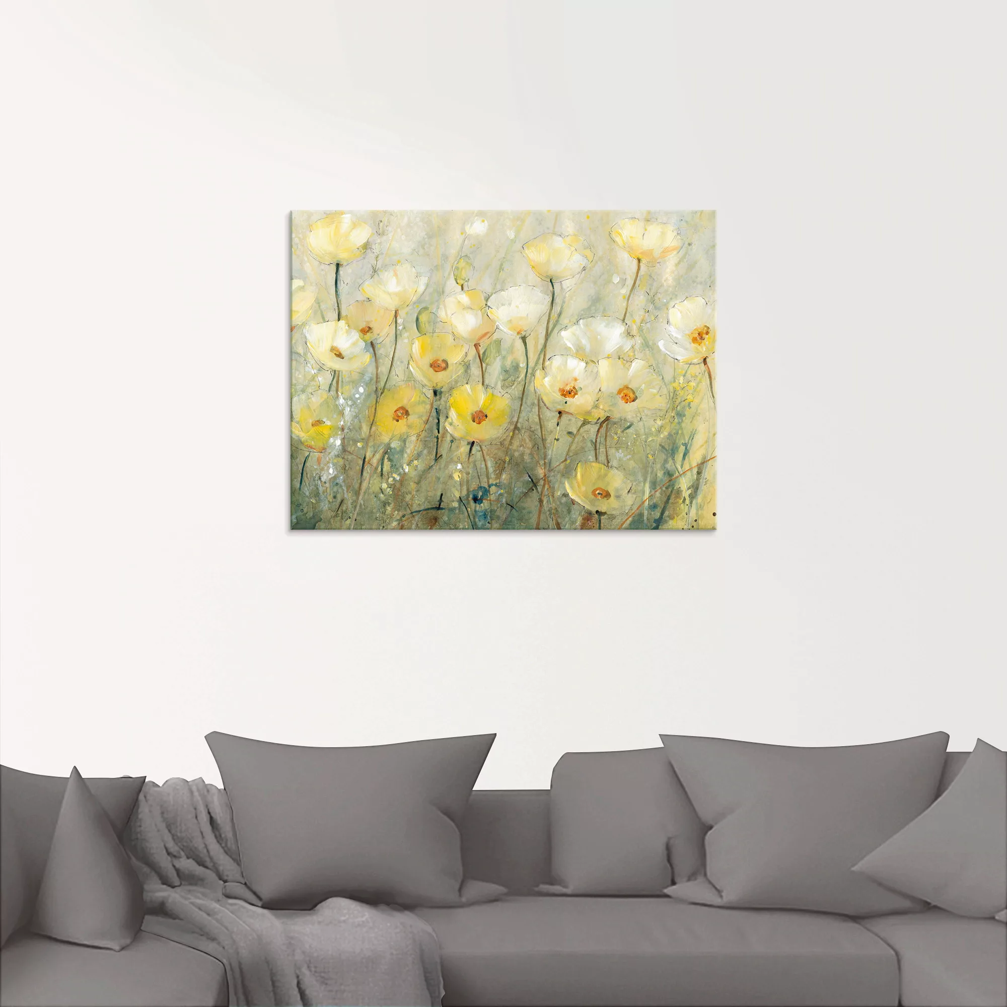 Artland Glasbild »Sommer in voller Blüte II«, Blumenwiese, (1 St.) günstig online kaufen