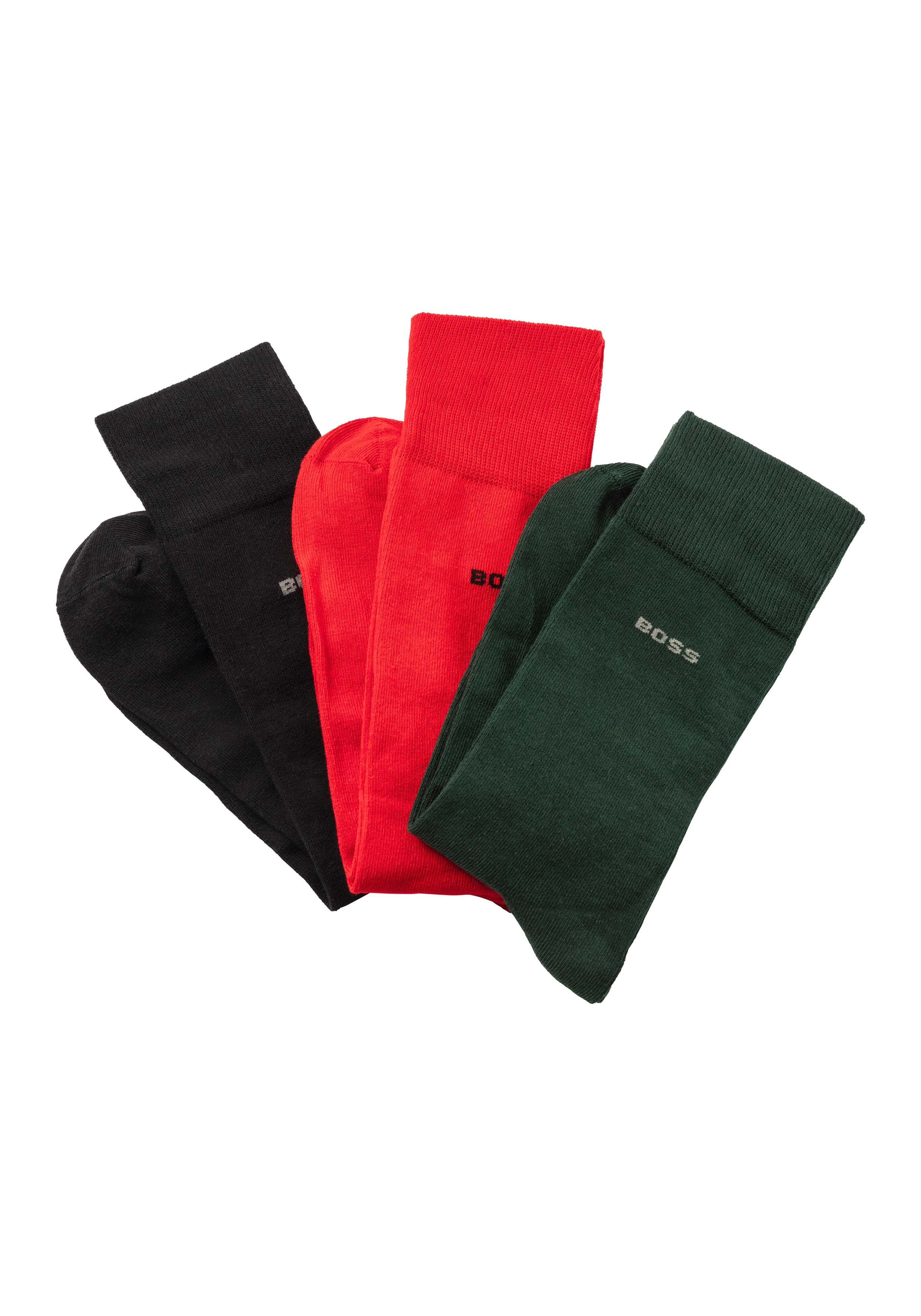 BOSS Socken "3P RS GiftSet Uni CC", (Packung, 3 Paar, 3er Pack), mit einges günstig online kaufen