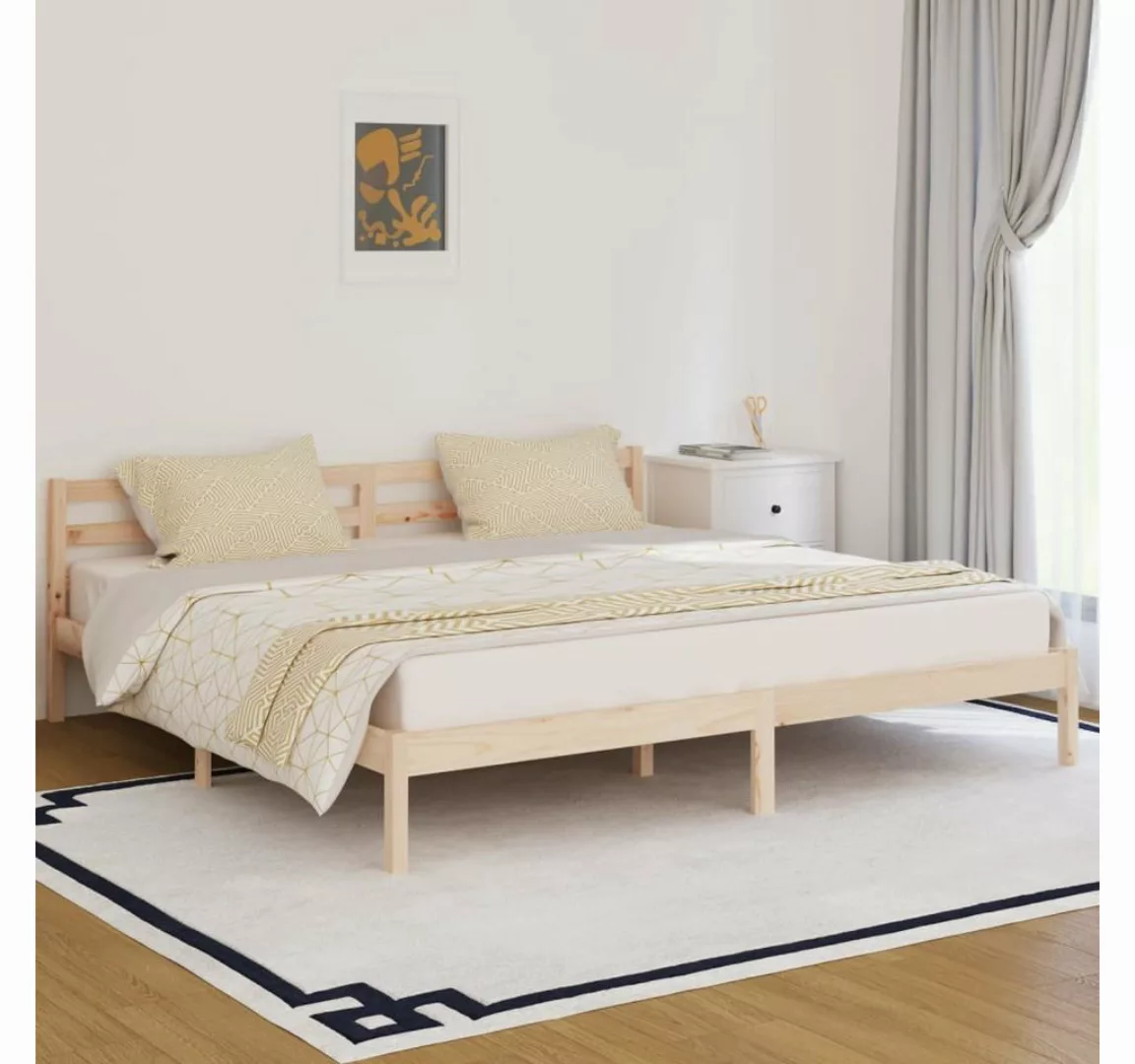 furnicato Bett Massivholzbett Kiefer 200x200 cm günstig online kaufen