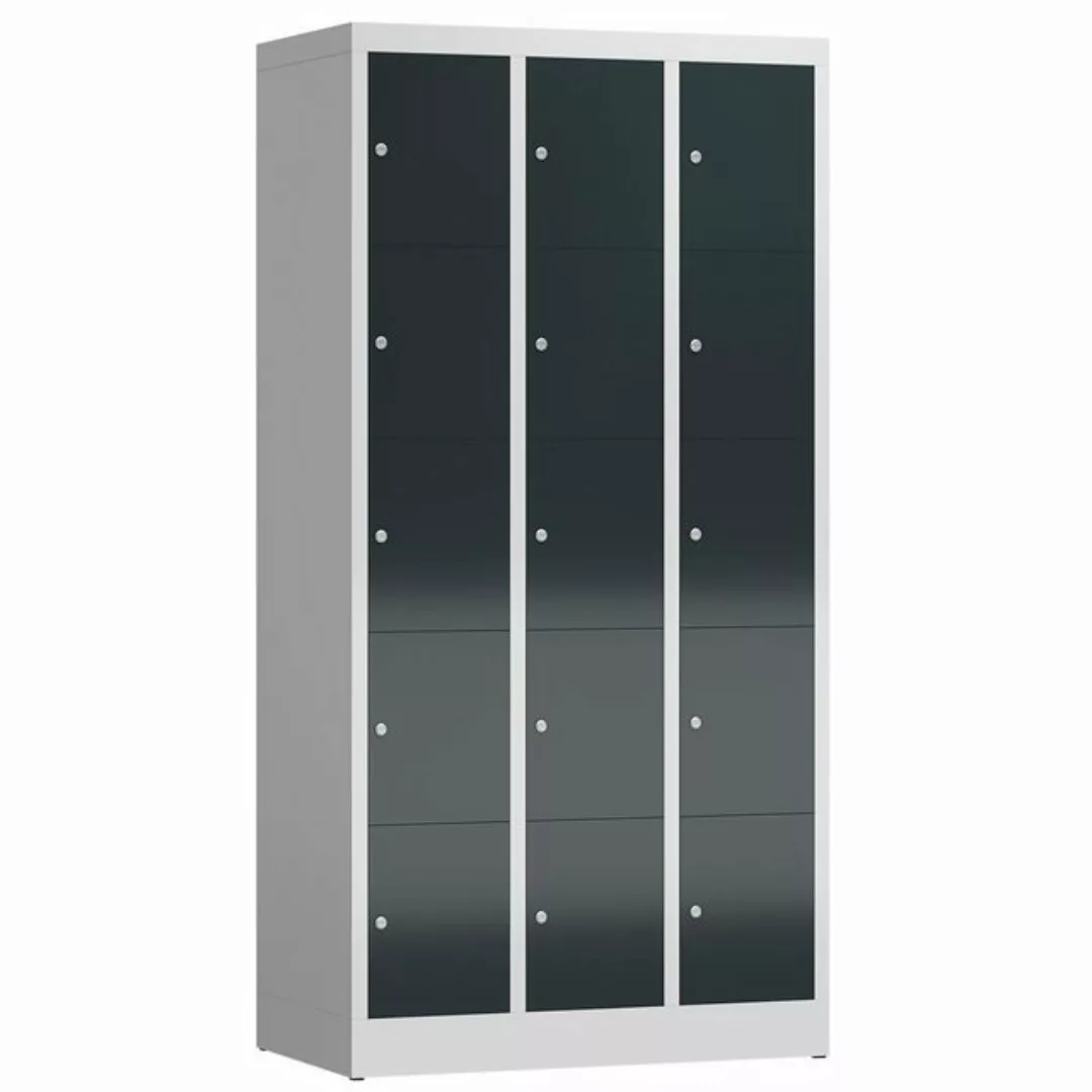 Steelboxx Fächerschrank ClassiX Schließfachschrank, 3 Abteile à 5 Fächer, 1 günstig online kaufen