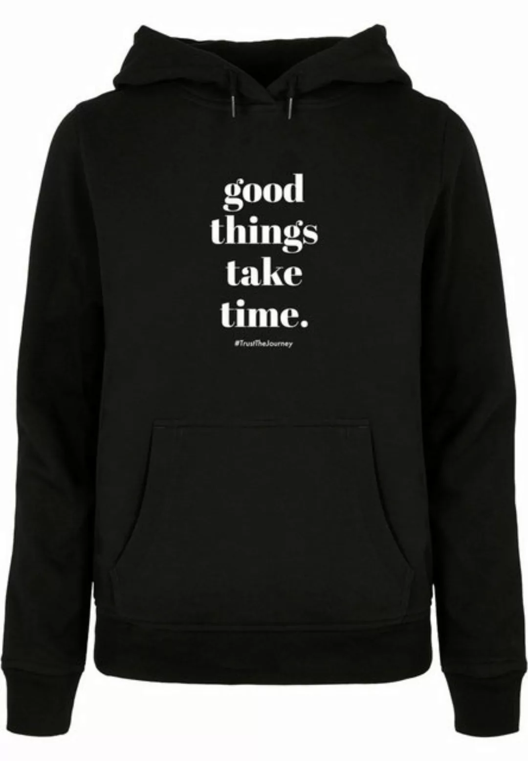 Merchcode Kapuzenpullover Merchcode Damen Ladies Good Things Take Time Basi günstig online kaufen