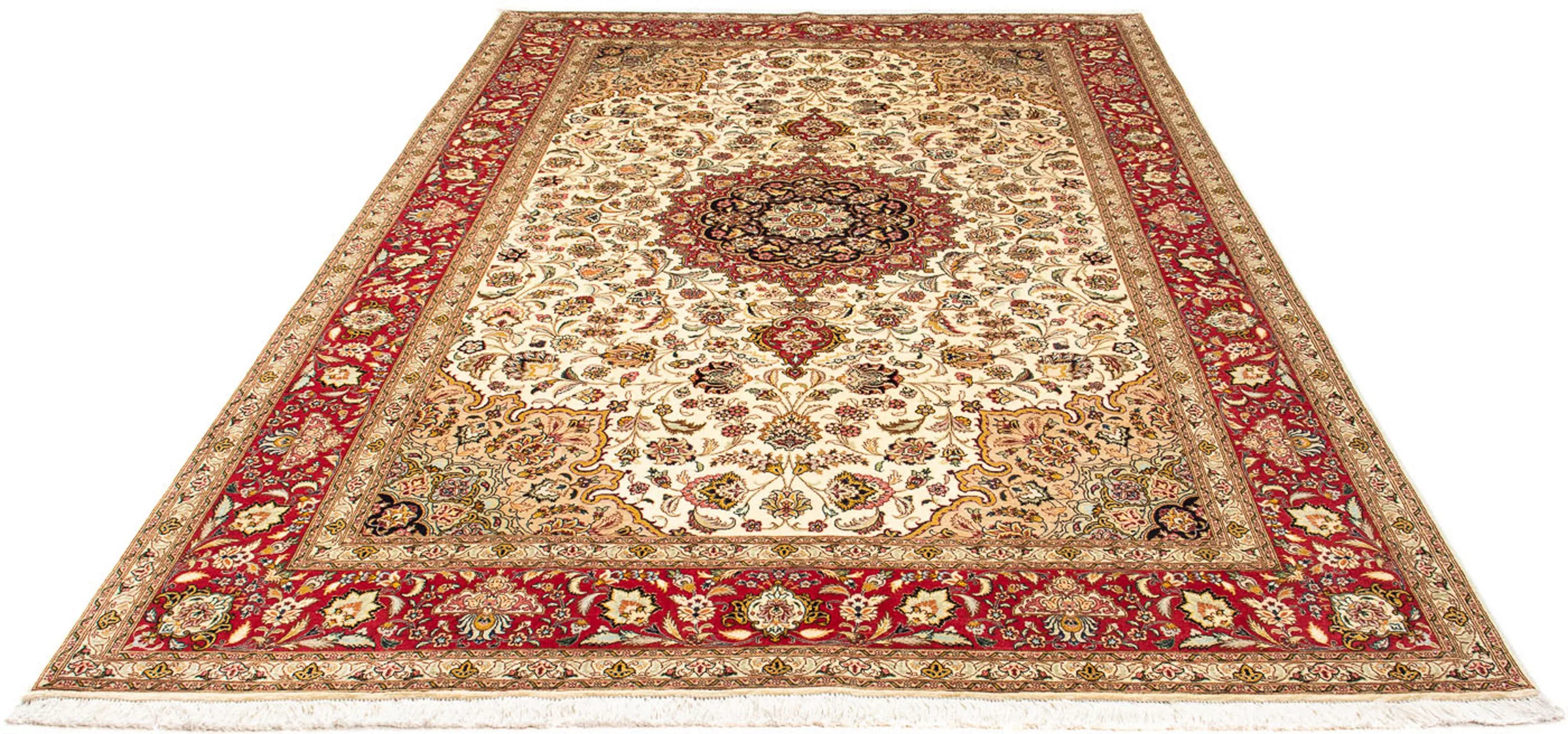 morgenland Orientteppich »Perser - Täbriz - Royal - 294 x 200 cm - beige«, günstig online kaufen