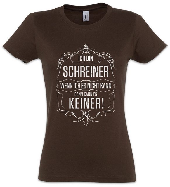 Urban Backwoods Print-Shirt Ich Bin Schreiner Damen T-Shirt Holz Meister Ge günstig online kaufen