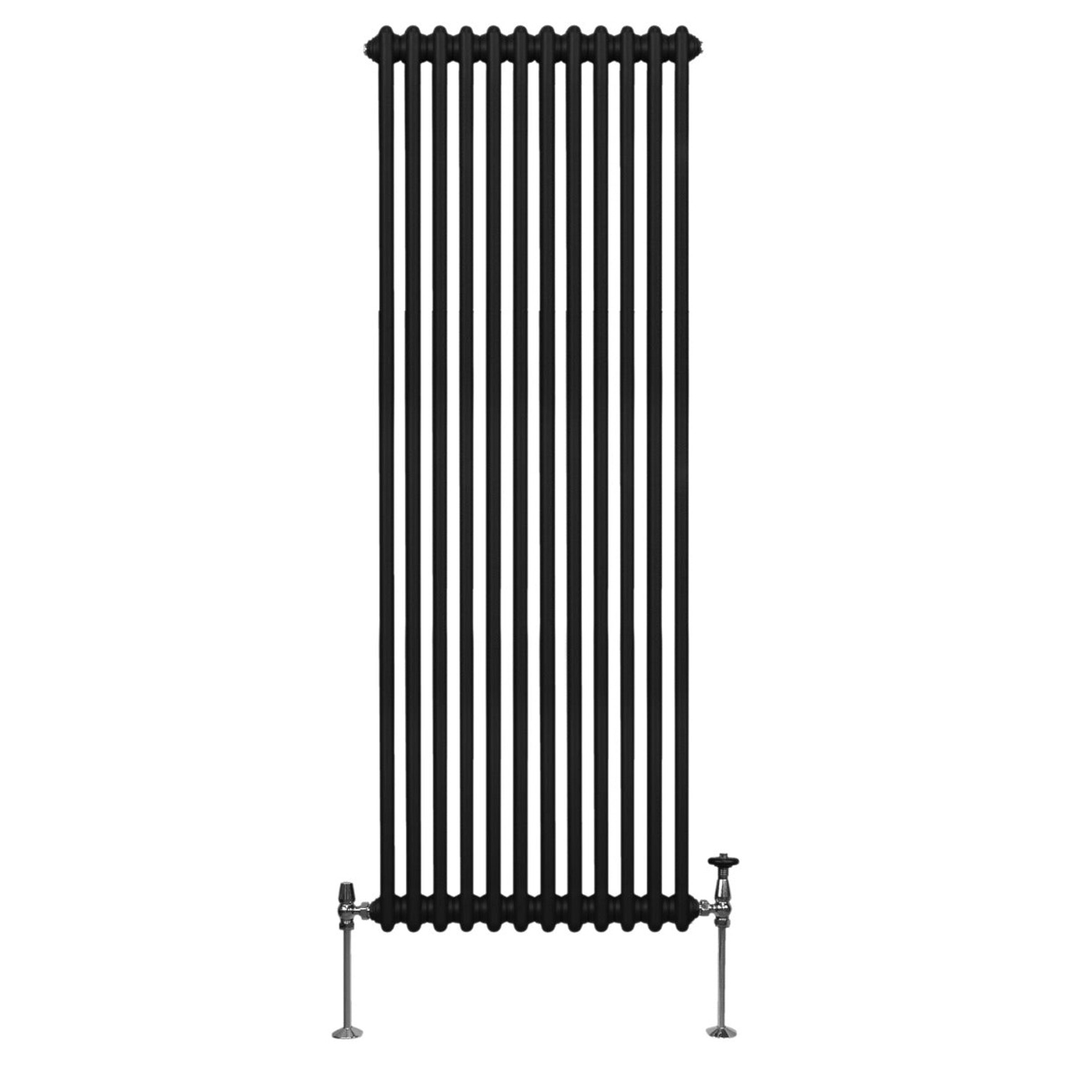 Monstershop Traditioneller 2 Spalten Heizkörper 1800 x 562 mm Schwarz günstig online kaufen