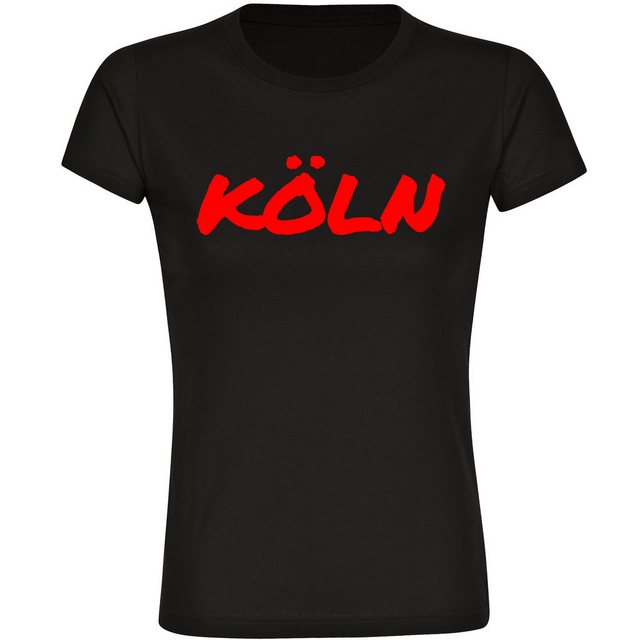 multifanshop T-Shirt Damen Köln - Textmarker - Frauen günstig online kaufen