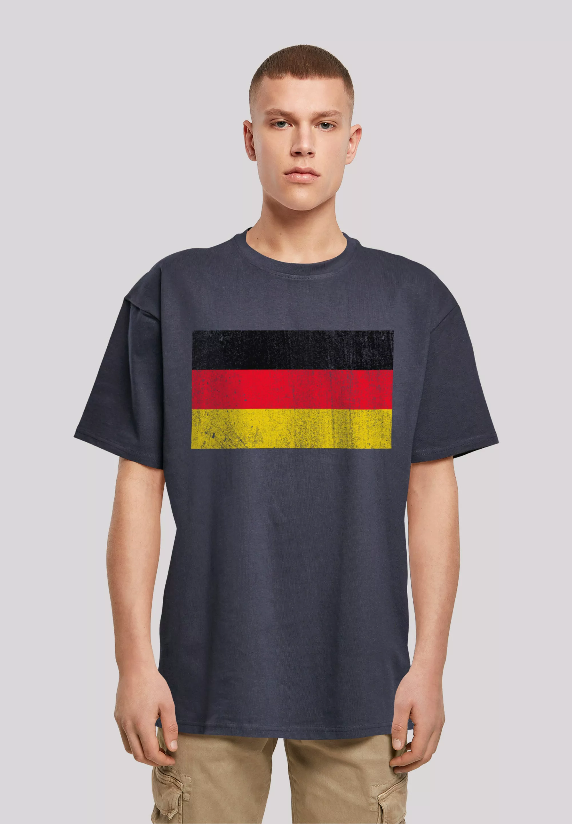 F4NT4STIC T-Shirt "Germany Deutschland Flagge distressed", Print günstig online kaufen