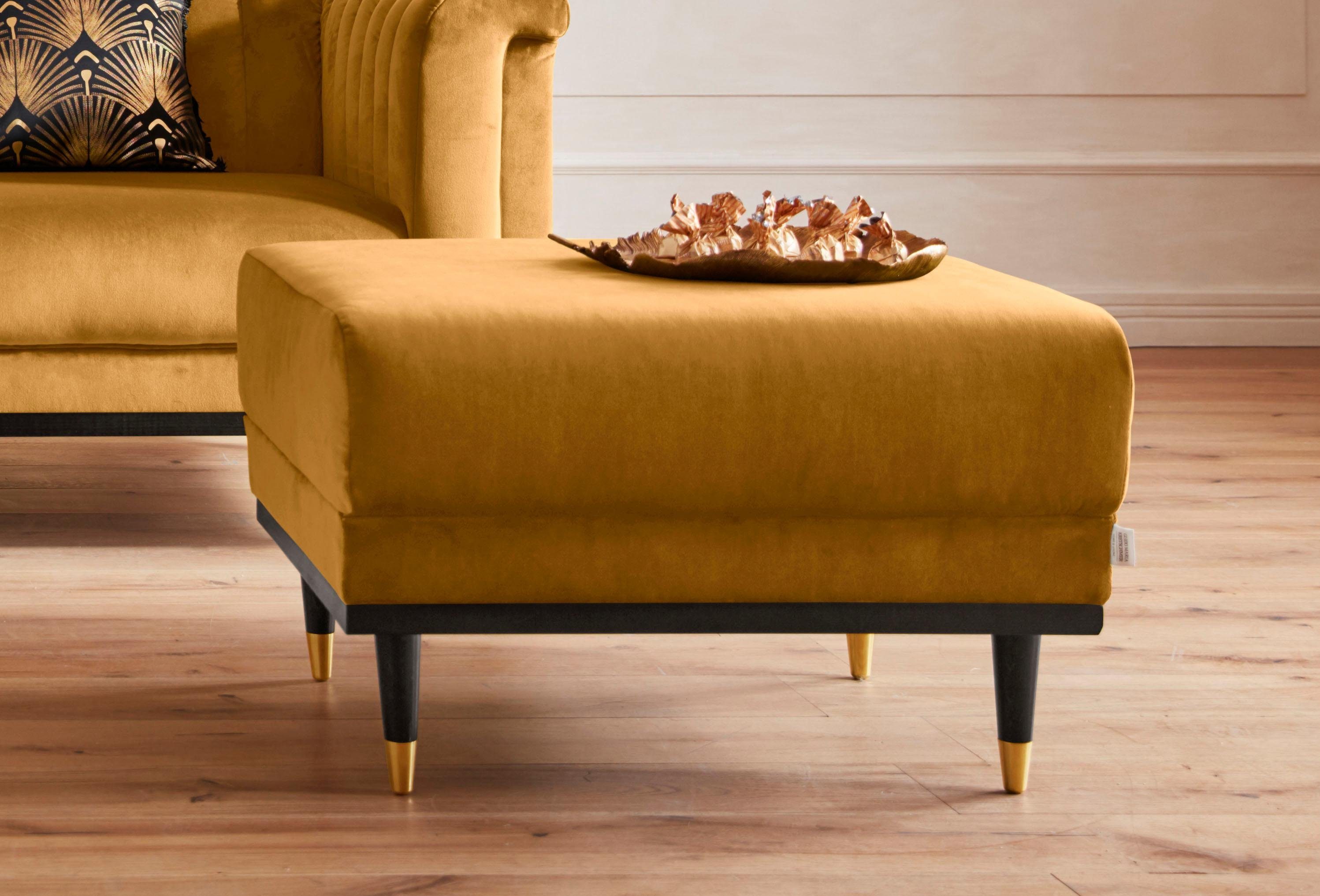Home affaire Hocker "Chamby", mit Holzrahmen unten günstig online kaufen