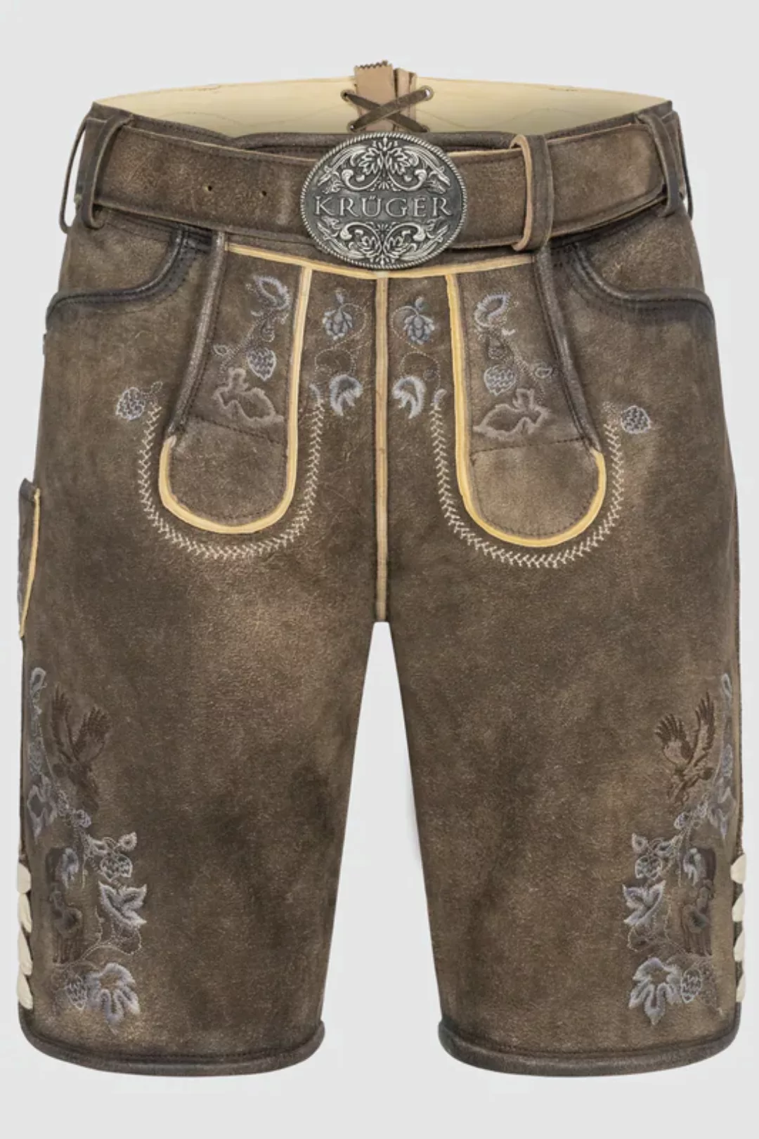 Lederhose Ulli mit Gürtel günstig online kaufen