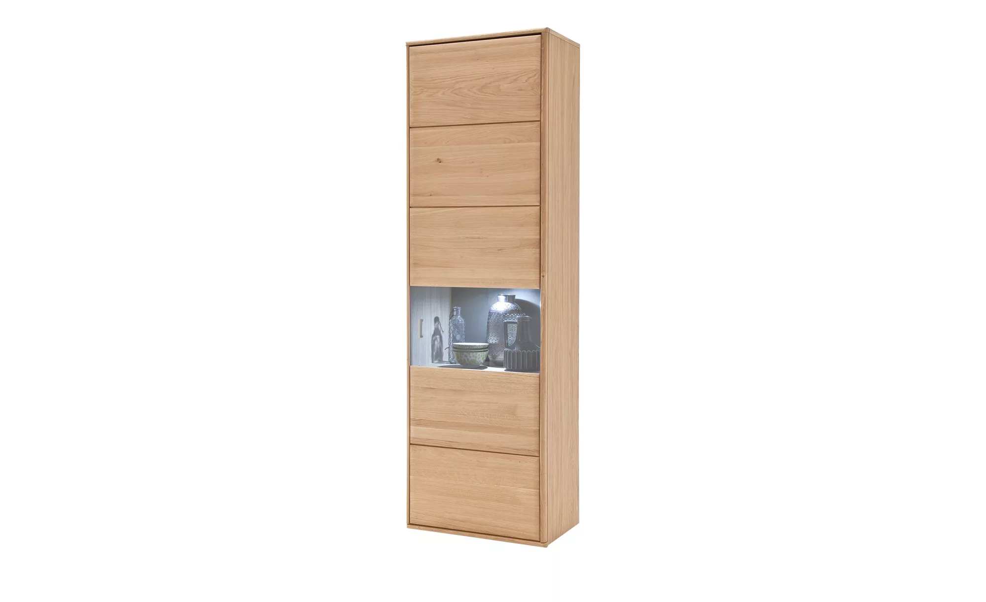 Woodford Vitrine  Dias ¦ holzfarben ¦ Maße (cm): B: 64 H: 206 T: 39.0 Schrä günstig online kaufen