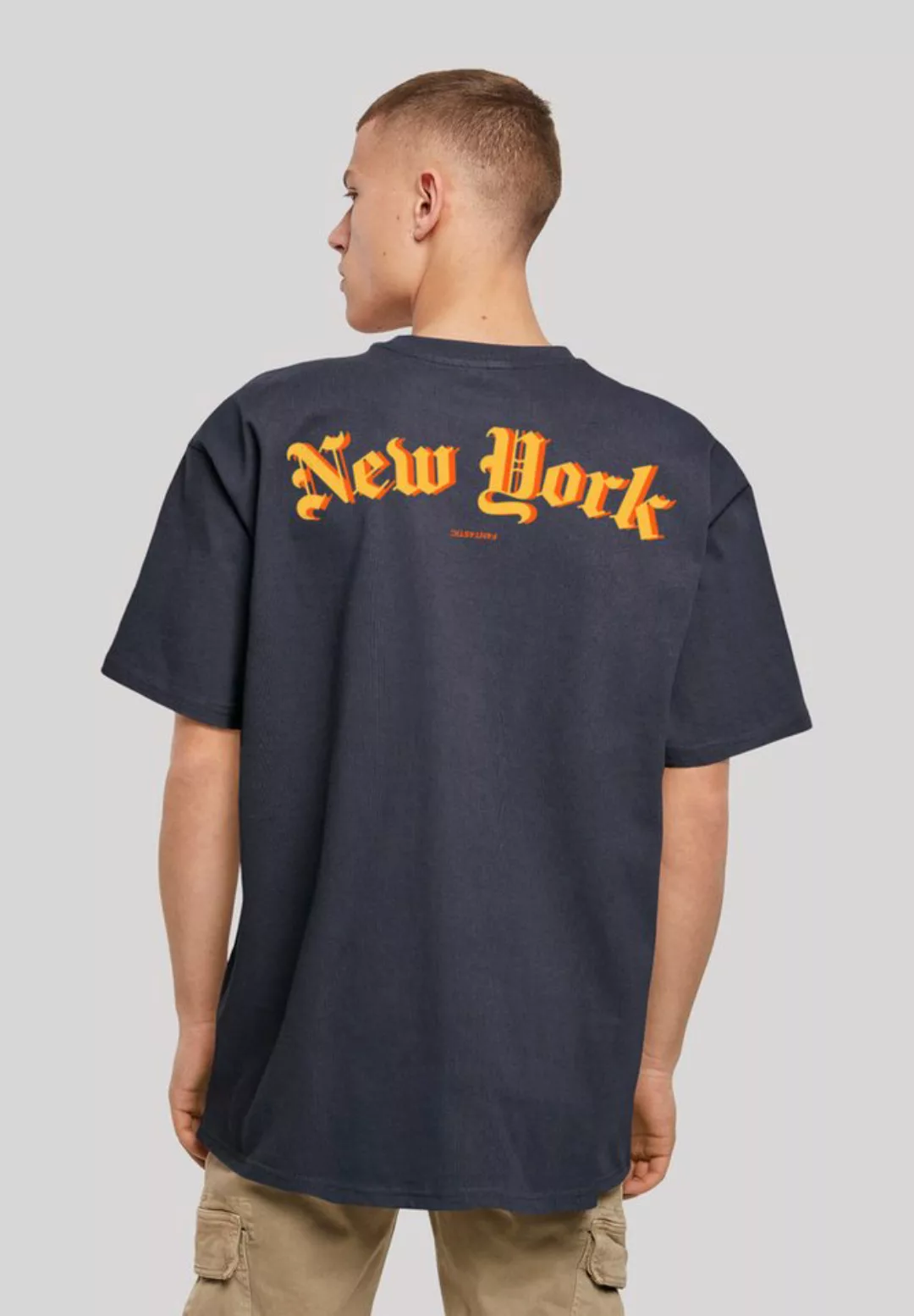 F4NT4STIC T-Shirt New York Orange OVERSIZE TEE Print günstig online kaufen