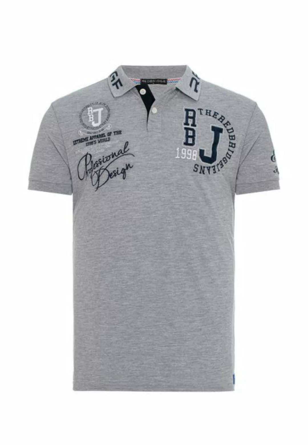 RedBridge Poloshirt mit Logo-Stickereien – Casual, Regular Fit, 100% Baumwo günstig online kaufen