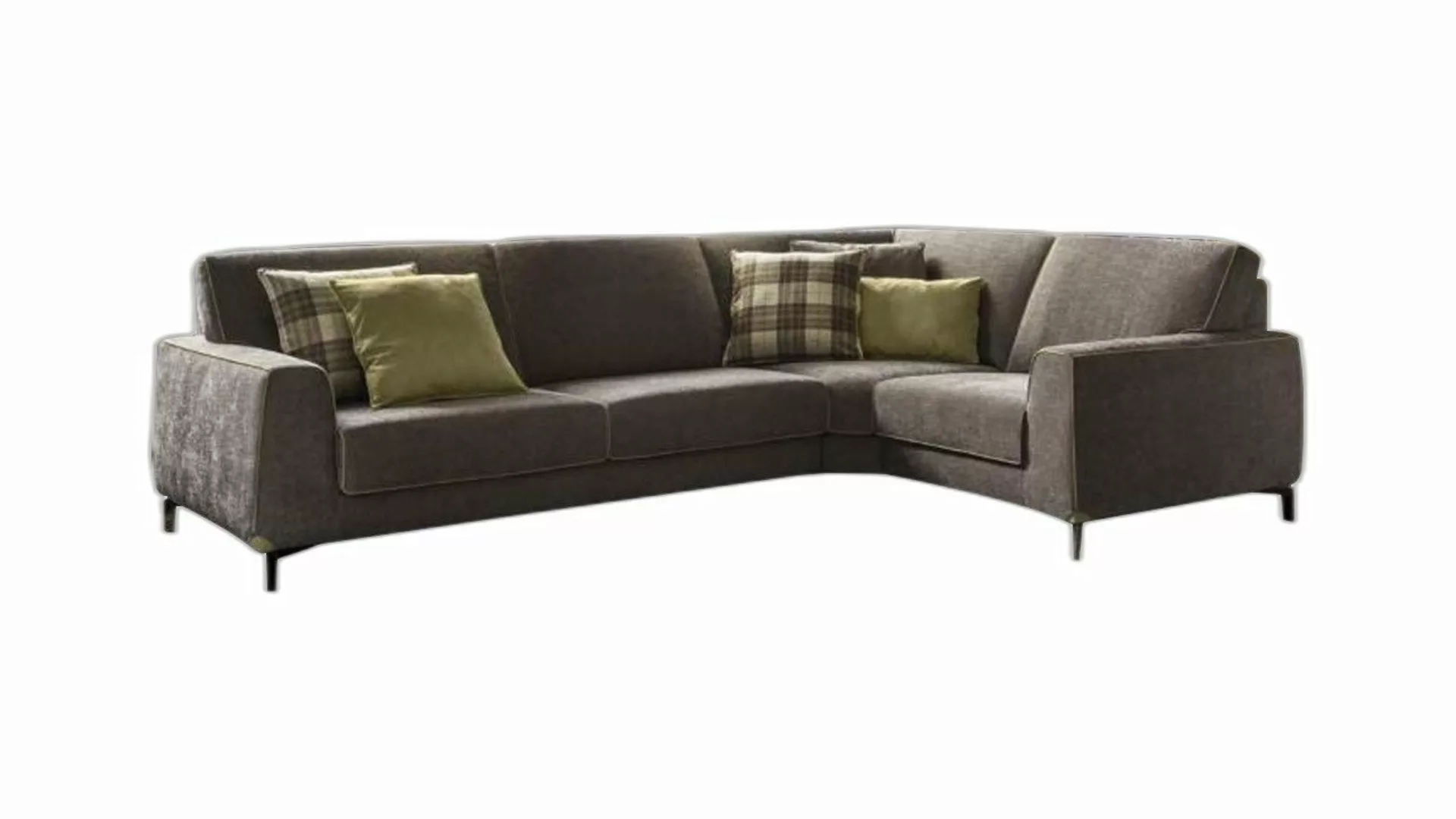 Xlmoebel Ecksofa Zeitgenössisches Premium Ecksofa Holzstoff L-Form alfitali günstig online kaufen