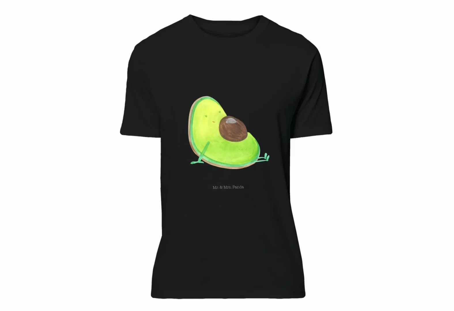 Mr. & Mrs. Panda T-Shirt Avocado schwanger - Schwarz - Geschenk, Junggesell günstig online kaufen