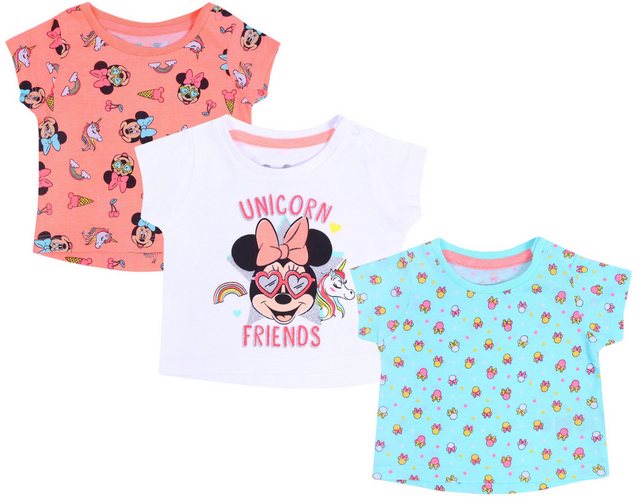Sarcia.eu Blusentop 3er-Set PACK Shirts Minnie Mouse DISNEY 9-12 Monate günstig online kaufen