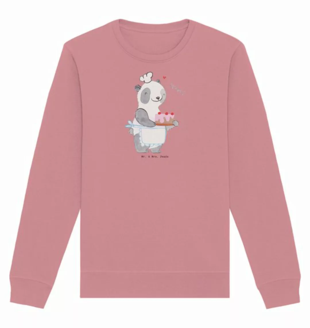 Mr. & Mrs. Panda Longpullover Größe XXL Bär Kochen - Canyon Pink - Geschenk günstig online kaufen