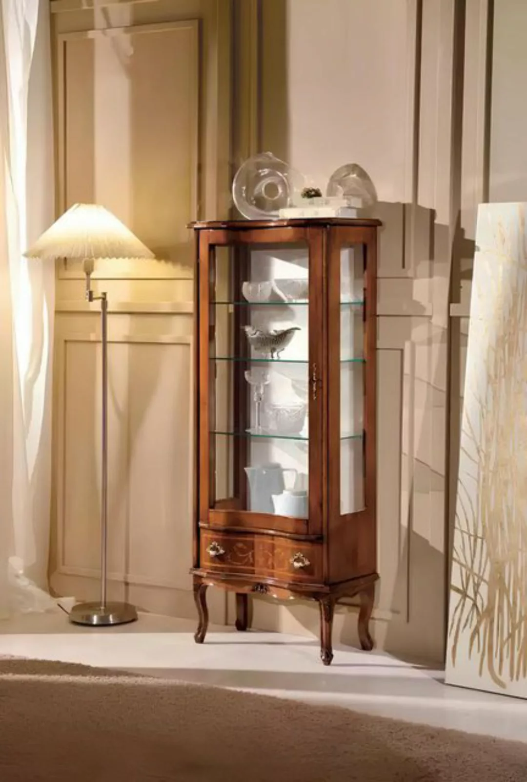 Xlmoebel Vitrine Traditionelle Vitrine Luxuriöse Möbel Glastüren Wohnraum D günstig online kaufen