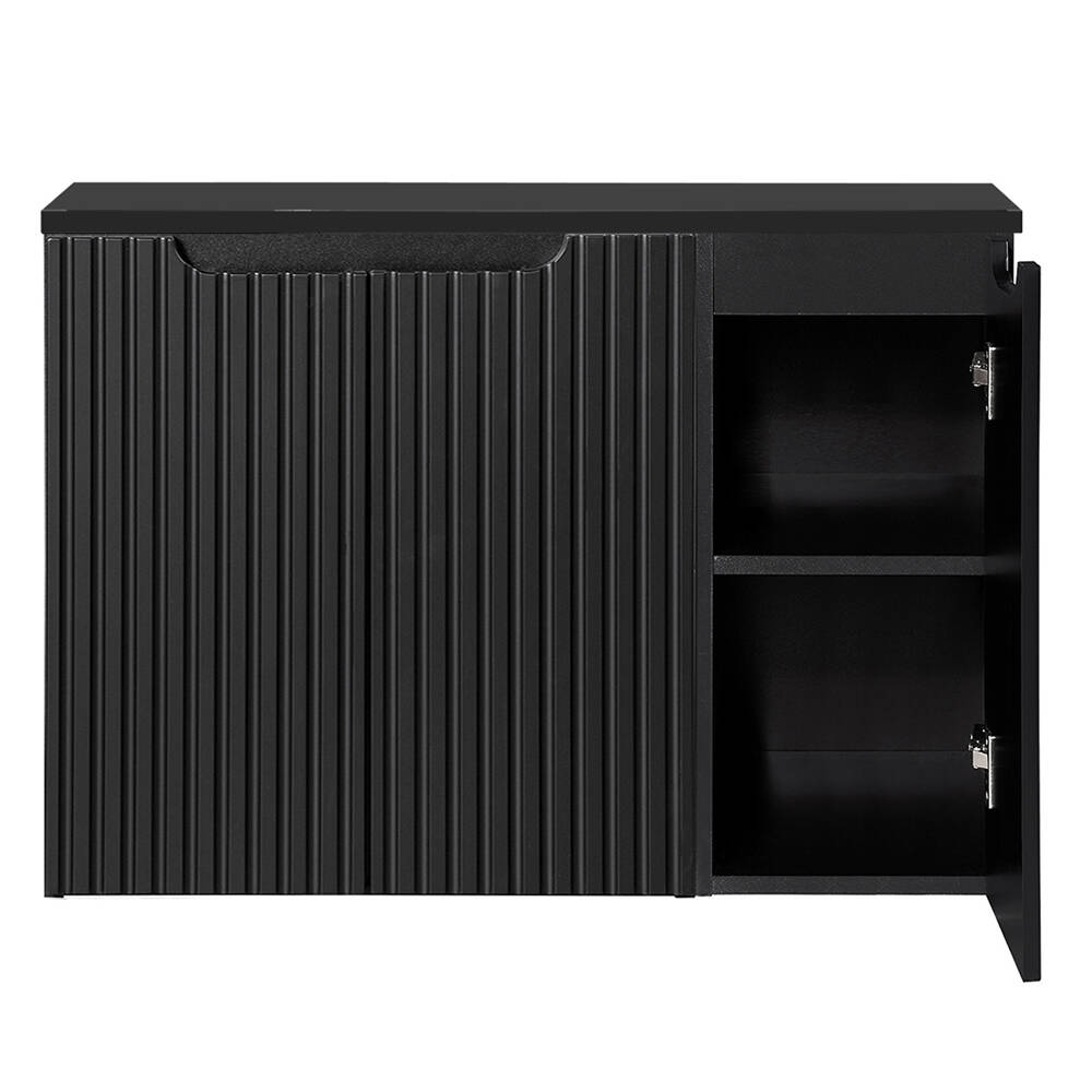 Waschtisch-Unterschrank 90cm, in schwarz, NEWPORT-56-BLACK günstig online kaufen