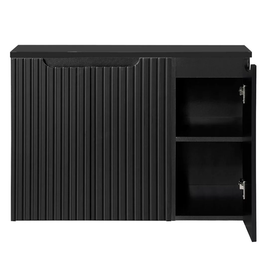 Waschtisch-Unterschrank 90cm, in schwarz, NEWPORT-56-BLACK günstig online kaufen