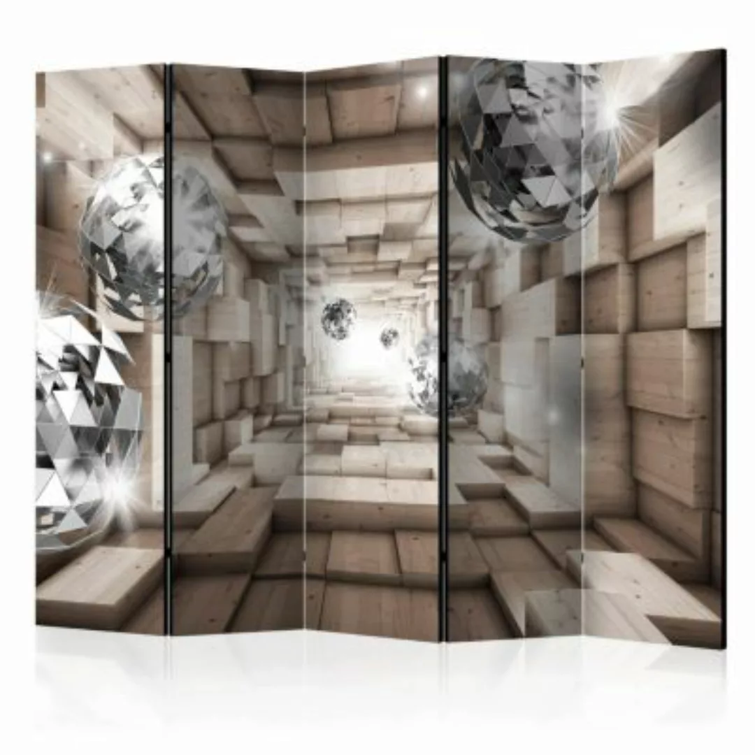 artgeist Paravent In A Wooden Tunnel II [Room Dividers] mehrfarbig Gr. 225 günstig online kaufen