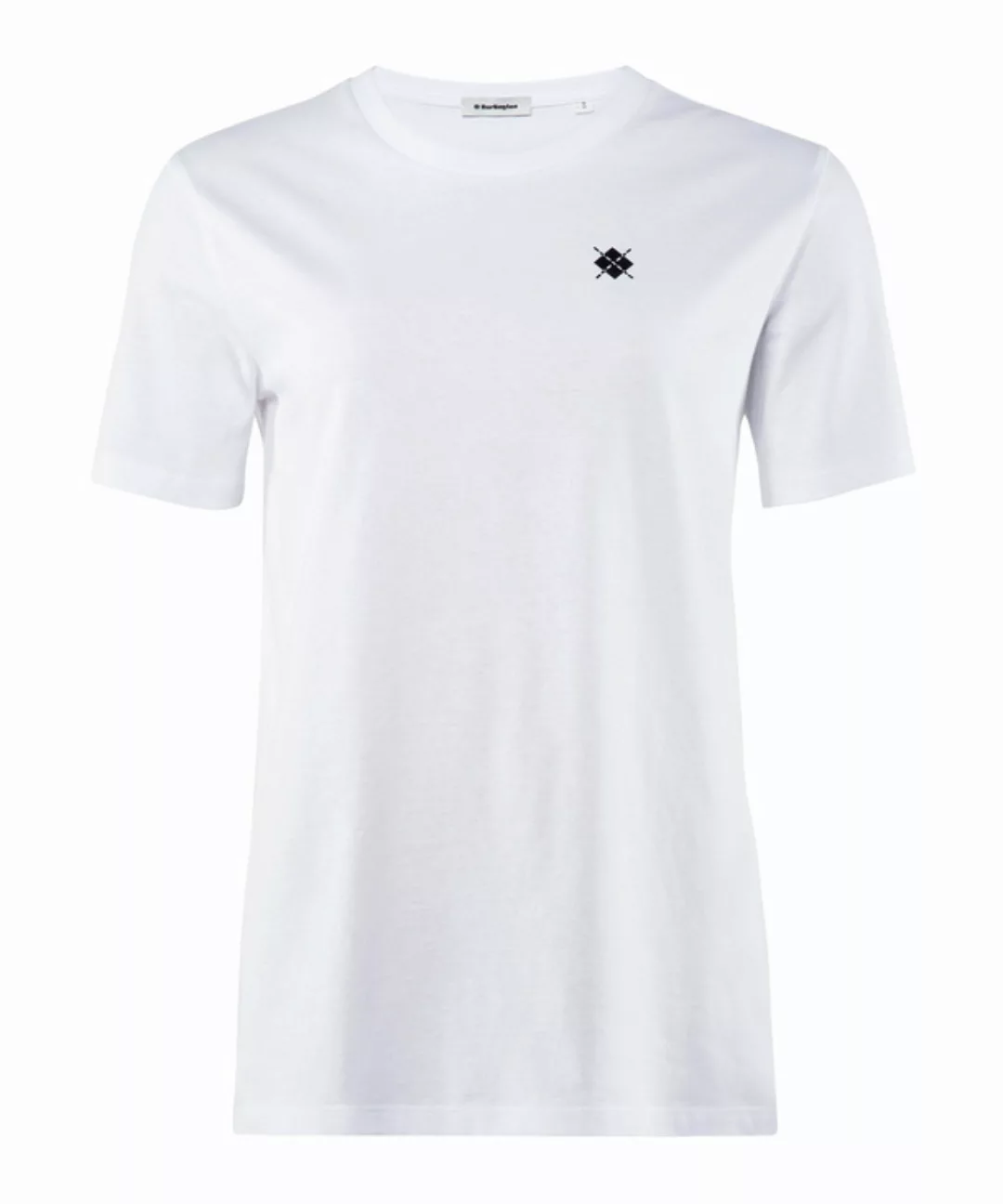 Burlington Damen T-Shirt Rundhals, XS, Weiß, Raute, Baumwolle, 2269005-2000 günstig online kaufen