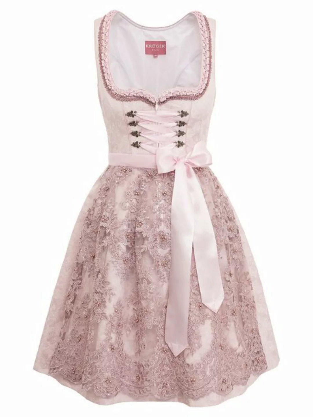 KRÜGER MADL & BUAM Trachtenkleid Midi Dirndl 2tlg. 60cm 417067 rose günstig online kaufen