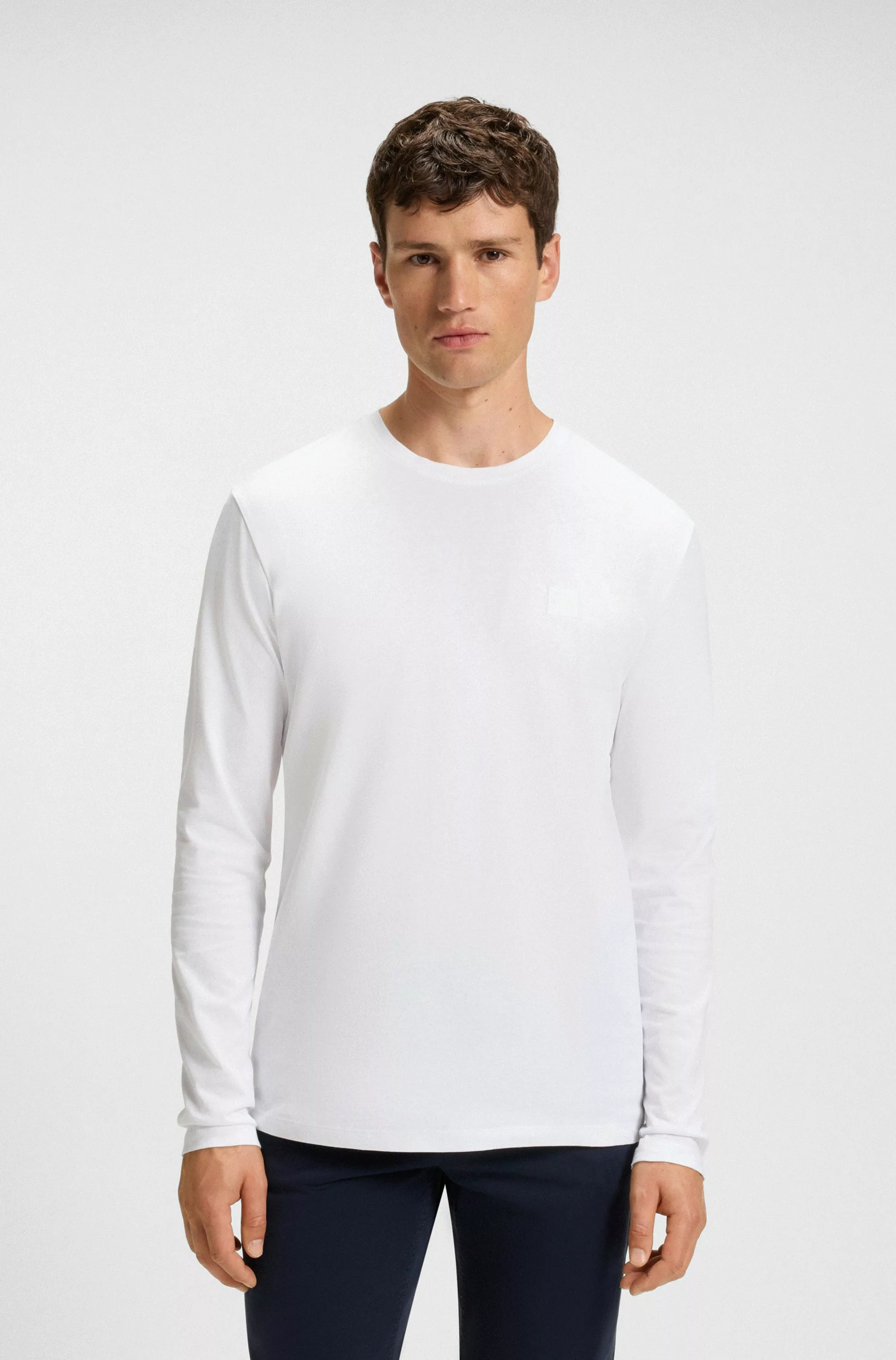 BOSS ORANGE Langarmshirt "Tacks", mit Markenlogo auf der Brust günstig online kaufen