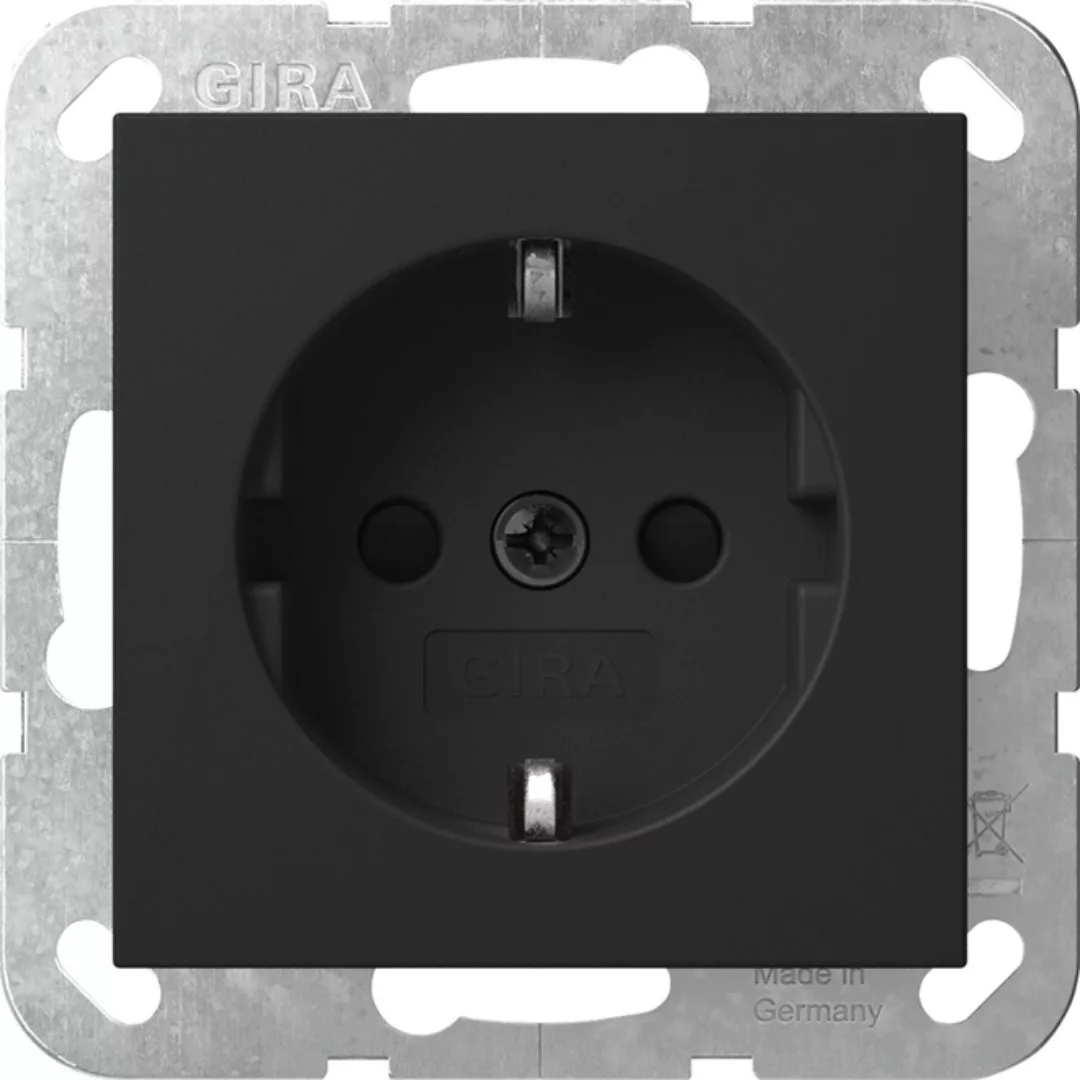 Gira Steckdose LED-Leuchte Schwarz 4755005 günstig online kaufen