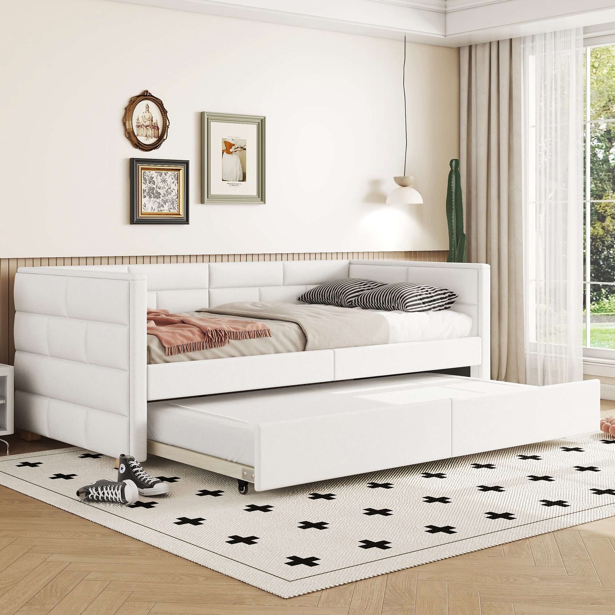 STILVORA Schlafsofa mit bettfunktion,Polsterbett 90×200 mit günstig online kaufen