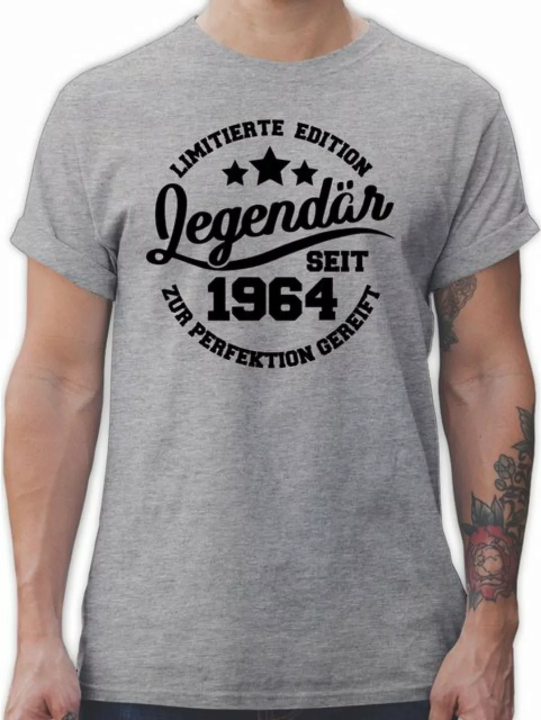 Shirtracer T-Shirt Legendär seit 1964 - schwarz 60. Geburtstag günstig online kaufen