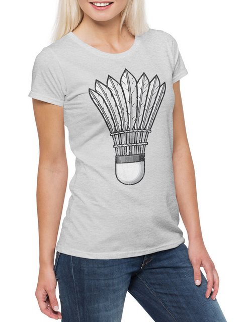 Urban Backwoods Print-Shirt Badminton Birdie Damen T-Shirt Player Passion L günstig online kaufen