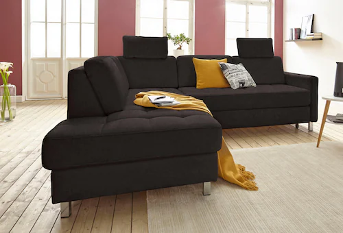 sit&more Ecksofa "Pandora L-Form", wahlweise mit Bettfunktion und Bettkaste günstig online kaufen