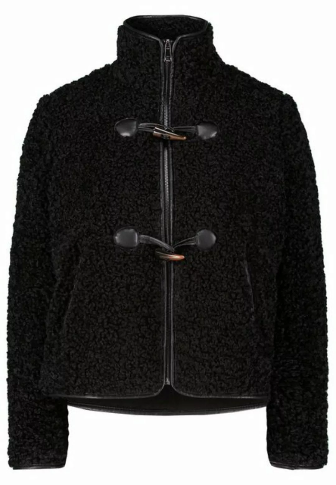 Zero Fellimitatjacke zero Teddyfelljacke mit Knebelknöpfen günstig online kaufen