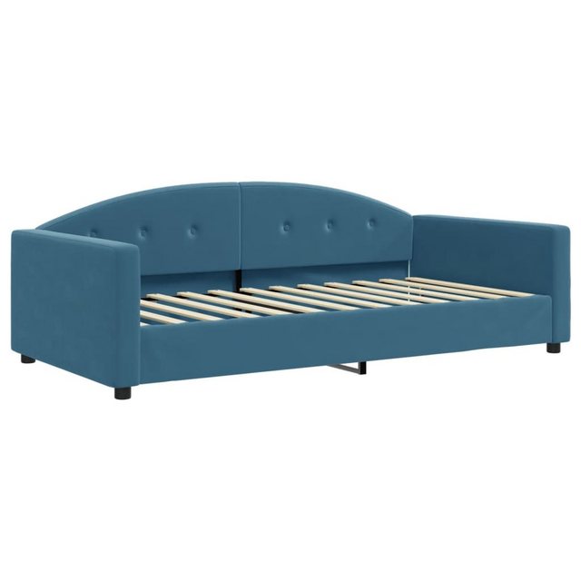 vidaXL Gästebett Tagesbett Blau 100x200 cm Samt Gästebett Gästecouch Gästes günstig online kaufen