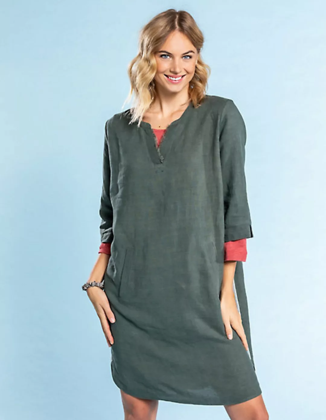 Leinen-Kleid Claudina günstig online kaufen